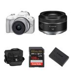 Canon EOS R50 Mirrorless Camera with 18-45mm & 50m Product Image