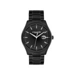 Mens Oliver Black Ion-Plated Stainless Steel Watch Black Dial Product Image