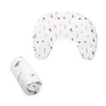 Boppy New Nursing Pillow Organic Cotton Cover Neutral Forest Floor Product Image