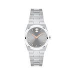 Ladies Bold Quest Mini Silver-Tone Stainless Steel Watch Gray Dial Product Image