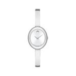 Ladies Museum Bangle Silver-Tone Stainless Steel Watch Silver Dial Product Image