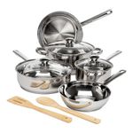 10pc Pure Intentions Stainless Steel Cookware Set Product Image