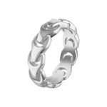 Bulova Link Sterling Silver Ring Size 10 Product Image