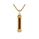Marine Star Gold-Tone Stainless Steel Dog Tag Pendant Necklace 24"-26" Product Image