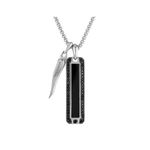 Icon Black Onyx & Black Diamonds Pendant Necklace 24"-26" Product Image