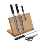 Compass Damascas 6pc Knife Set w/ Magnetic Easel Product Image