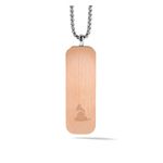 Latin GRAMMY Rose Gold-Tone Stainless Steel Dog Tag Necklace Product Image