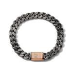 Latin GRAMMY Gray & Rose Gold-Tone Stainless Steel Chain Link Bracelet - Small Product Image
