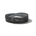 Latin GRAMMY Black Leather & Black Diamond Double Wrap Bracelet - Large Product Image