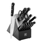 Solution 14pc Self-Sharpening Black Knife Block Set Product Image