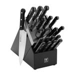 Solution 20pc Self-Sharpening Black Knife Block Set Product Image