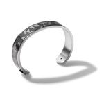 Precisionist Stainless Steel Camouflage Open Cuff Bracelet - Large Product Image