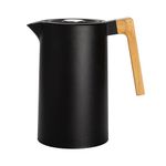 34oz Double Wall Vacuum Insulated Thermal Carafe w/ Beechwood Handle Product Image