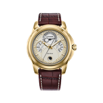 Citizen Men's Calendrier Brown Leather Strap Watch Product Image