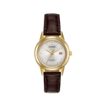 Citizen Women's Corso Brown Leather Strap Watch Product Image