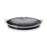 1.7qt Heritage Stoneware Fish Baker w/ Lid Oyster Product Image