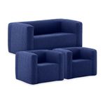 4pc Inflatable Furniture Set Navy Product Image
