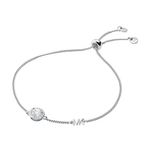 MK Pave Halo Silver Slider Bracelet Product Image