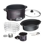 2-in-1 Indoor Smoker & Slow Cooker w/ Party Dipper Product Image