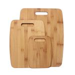 3pc Bamboo Cutting Board Set w/ Handles Product Image