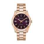 Mens Surveyor Automatic Rose Gold-Tone Stainless Steel Watch Aubergine Dial Product Image