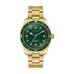 Mens Sea Hunter Automatic Gold-Tone Stainless Steel Watch Green Dial Product Image