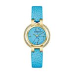 Ladies Rubaiyat Four Seasons Summer Turquoise Leather Strap Watch Turquoise Dial Product Image