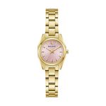 Ladies Surveyor Gold-Tone Stainless Steel Watch Pink Dial Product Image