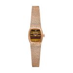 Ladies Goddess of Time Rose Gold-Tone SS Mesh Watch Tigers Eye Dial Product Image
