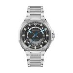 Mens Series X HPQ Precisionist Silver-Tone Stainless Steel Watch Black Dial Product Image
