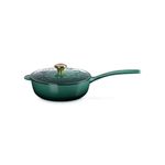 2.25qt Holly Collection Cast Iron Saucier w/ Gold Knob Artichaut Product Image