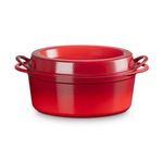 7.75qt Traditional Cast Iron Oval Doufeu Cerise Product Image