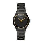 Ladies Millennia Black Ion-Plated Stainless Steel Watch Black Dial Product Image