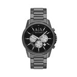 Mens Banks Chronograph Black Ion-Plated Stainless Steel Watch Black Dial Product Image