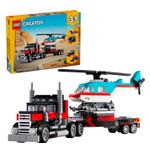 LEGO - Creator 3 in 1 Flatbed Truck with Helicopter Toy 31146 Product Image