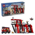 LEGO - City Fire Station with Fire Truck Pretend Play Toy 60414 Product Image