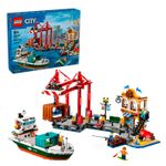 LEGO - City Seaside Harbor with Cargo Ship Toy 60422 Product Image
