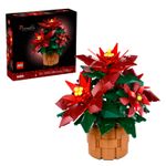 LEGO - Icons Poinsettia Plant Building Set and Centerpiece Table Decoration 10370 Product Image