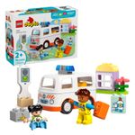 LEGO - DUPLO Town Ambulance & Driver Building Toy 10447 Product Image