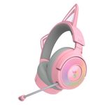 Razer - Kraken Kitty V3 Pro Wireless Gaming Headset for PC, Mac, PlayStation, Nintendo Switch, Steam Deck and Smartphone - Quartz Product Image