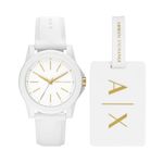 Ladies Lady Banks White Silicone Strap Watch White Dial Product Image