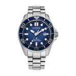 Mens Promaster Dive Eco-Drive Silver-Tone Stainless Stele Watch Blue Dial Product Image