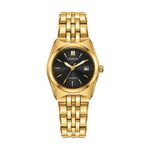 Ladies Corso Eco-Drive Gold-Tone Stainless Steel Watch Black Dial Product Image
