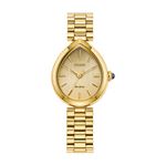 Ladies Citizen L Rainell Eco-Drive Gold-Tone SS Teardop Watch Gold Dial Product Image