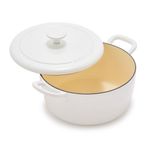 5.5qt Enameled Cast Iron Dutch Oven Ivory Product Image