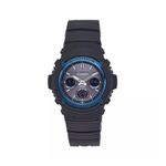 Men's Tough Solar Analog/Digital Black Resin Watch, Black Dial Product Image