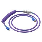 Glorious - Coiled USB-C Artisan Braided Keyboard Cable for Mechanical Gaming Keyboards - Nebula Product Image