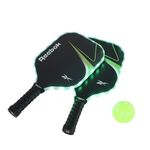 LED 2pc Fiberglass Pickleball Set Green Product Image