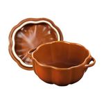 0.5qt Petite Cast Iron Pumpkin Cocotte Burnt Orange Product Image