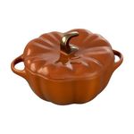 0.75qt Petite Cast Iron Pumpkin Cocotte Burnt Orange Product Image